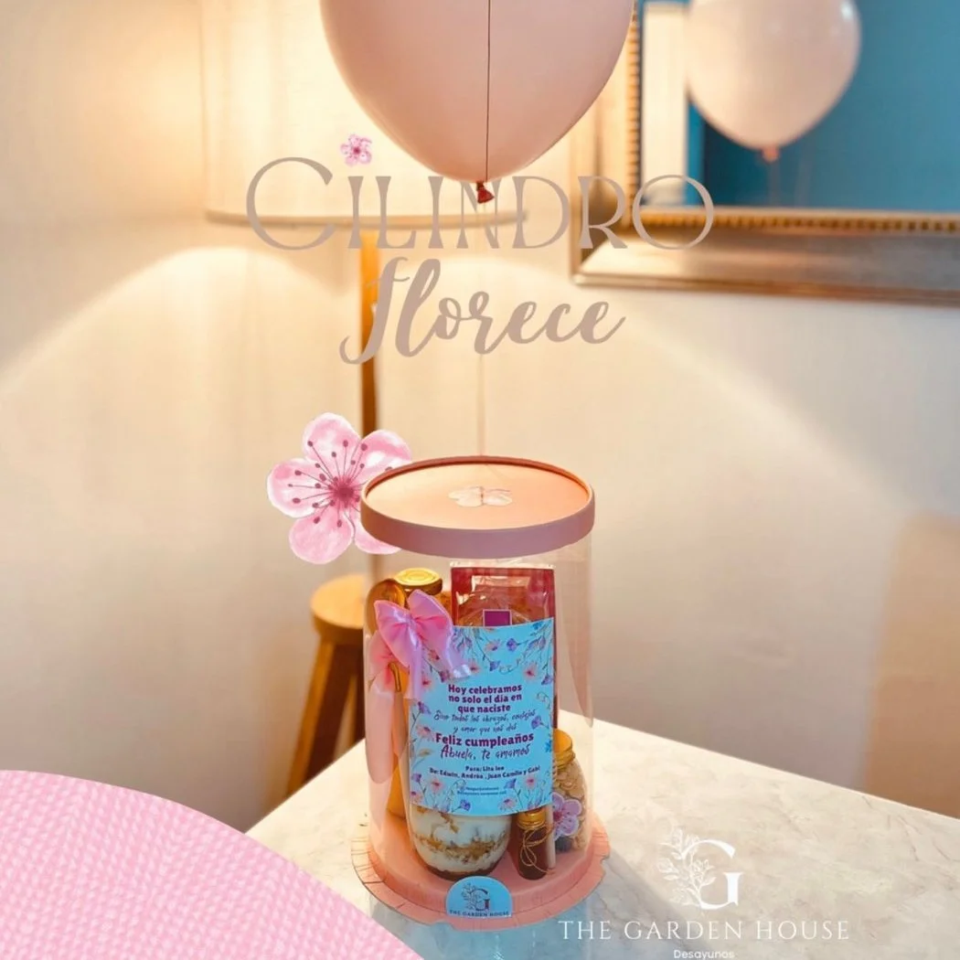 Cilindro Florece - Desayuno Elegante